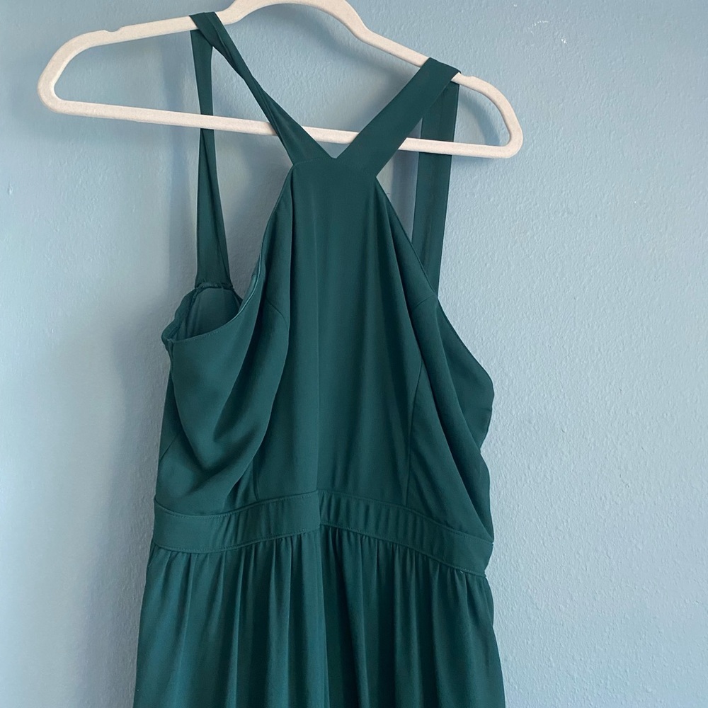 Lulus , emerald green , formal / brides maid or wedding guest dress XL